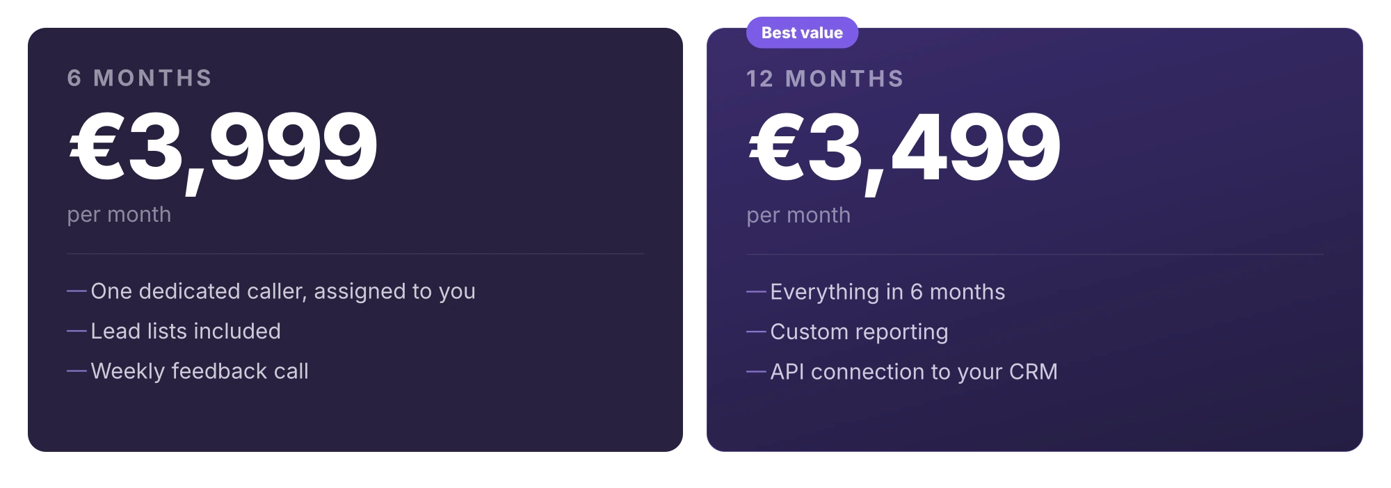 LeadGenies — Pricing