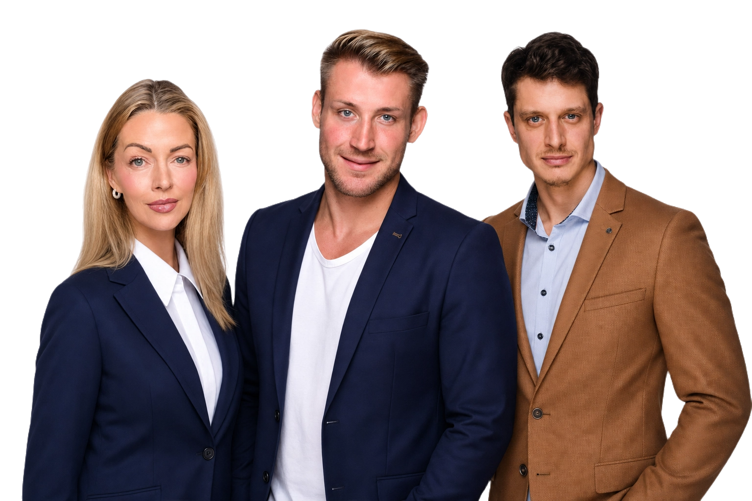 Das LeadGenies-Team: Mona, Louis und Daniel